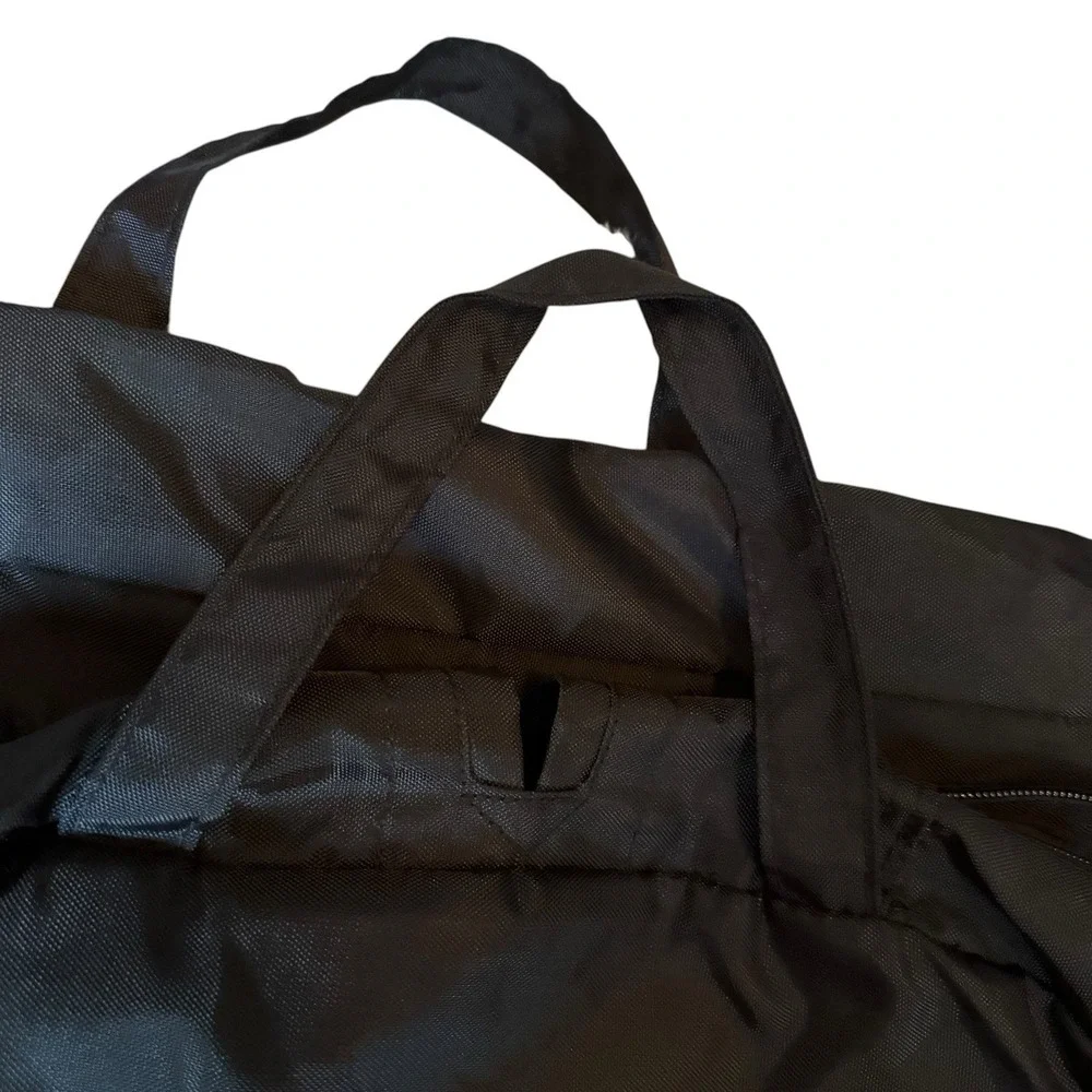 Vintage US Navy Black Garment Bag Nylon Folding Travel Luggage Suit 39